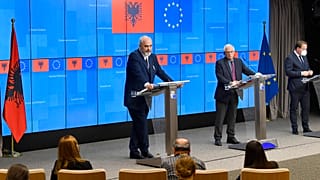 Έντι Ράμα και Ζοζέπ Μπορέλ στις Βρυξέλλες