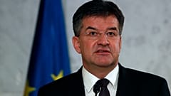 European Union envoy for the negotiations Miroslav Lajcak speaks during a press conference, October 2020.