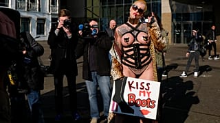 Manifestation des professionnel.l.e.s du sexe à La Haye, 2 mars 2021