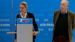 Archives - Alice Weidel (à gauche) et Alexander Gauland, les deux leaders du parti "Alternative pour l'Allemagne" (AfD), à Berlin, le 15/01/2019