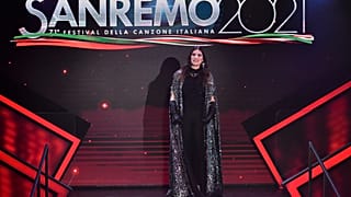 Laura Pausini auf der Bühne des Sanremo