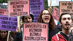 Ankara'da öğrenci protestosu