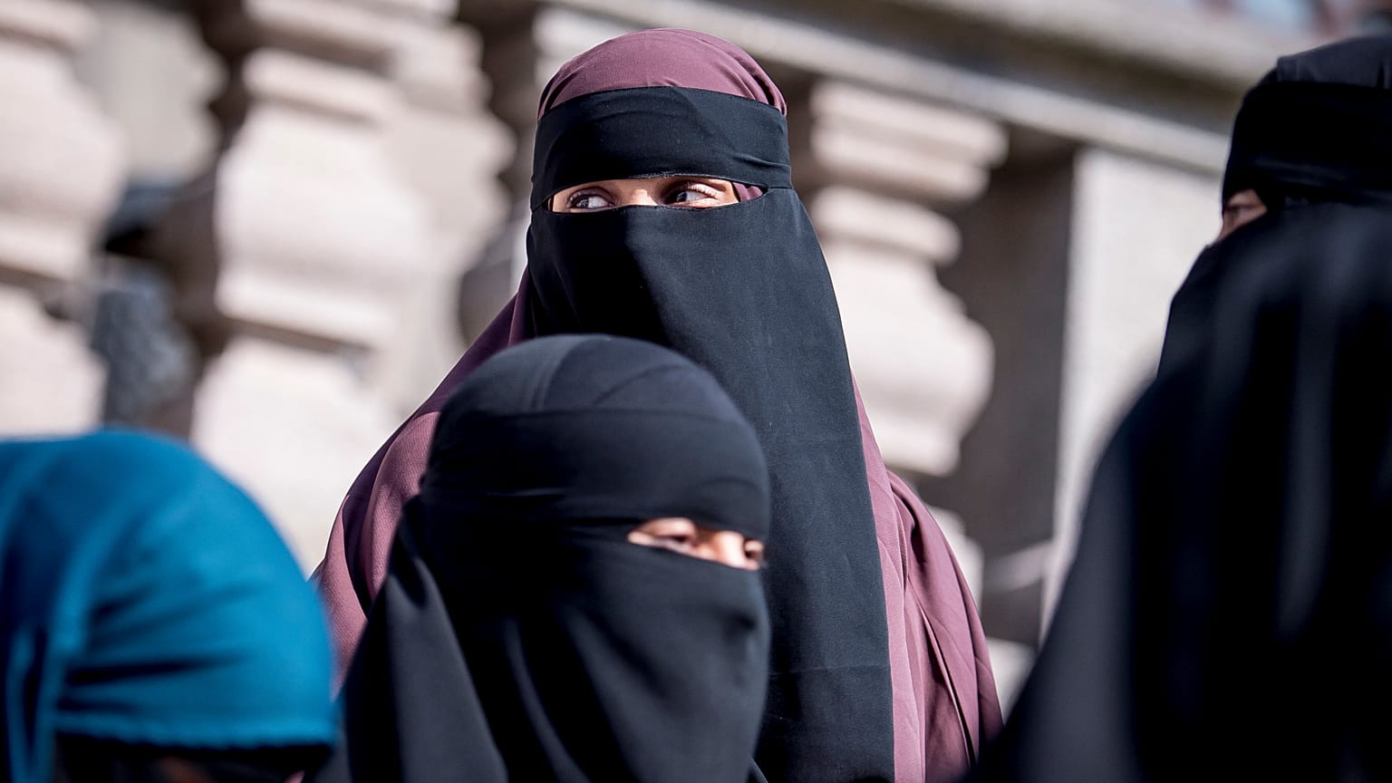 ILLUSZTRÁCIÓ: 2018. május 31, Koppenhága, Dánia - a skandináv országban betiltották a nikáb és a burka viselését