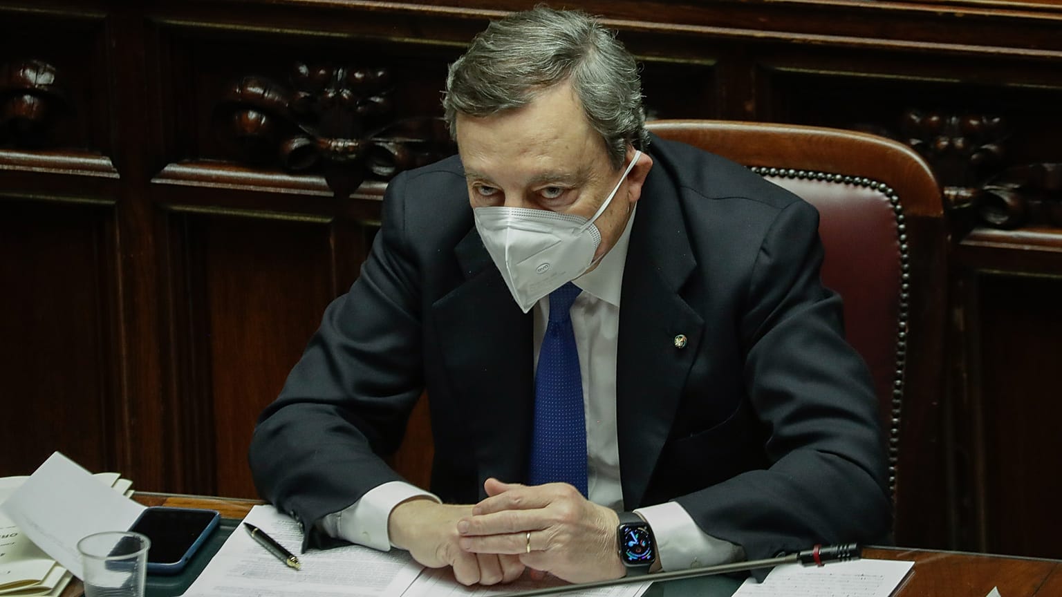 An archive image of Italian prime minister Mario Draghi
