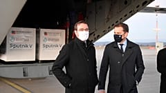 Slovak Prime Minister Igor Matovic, right, and Health Minister Marek Krajci