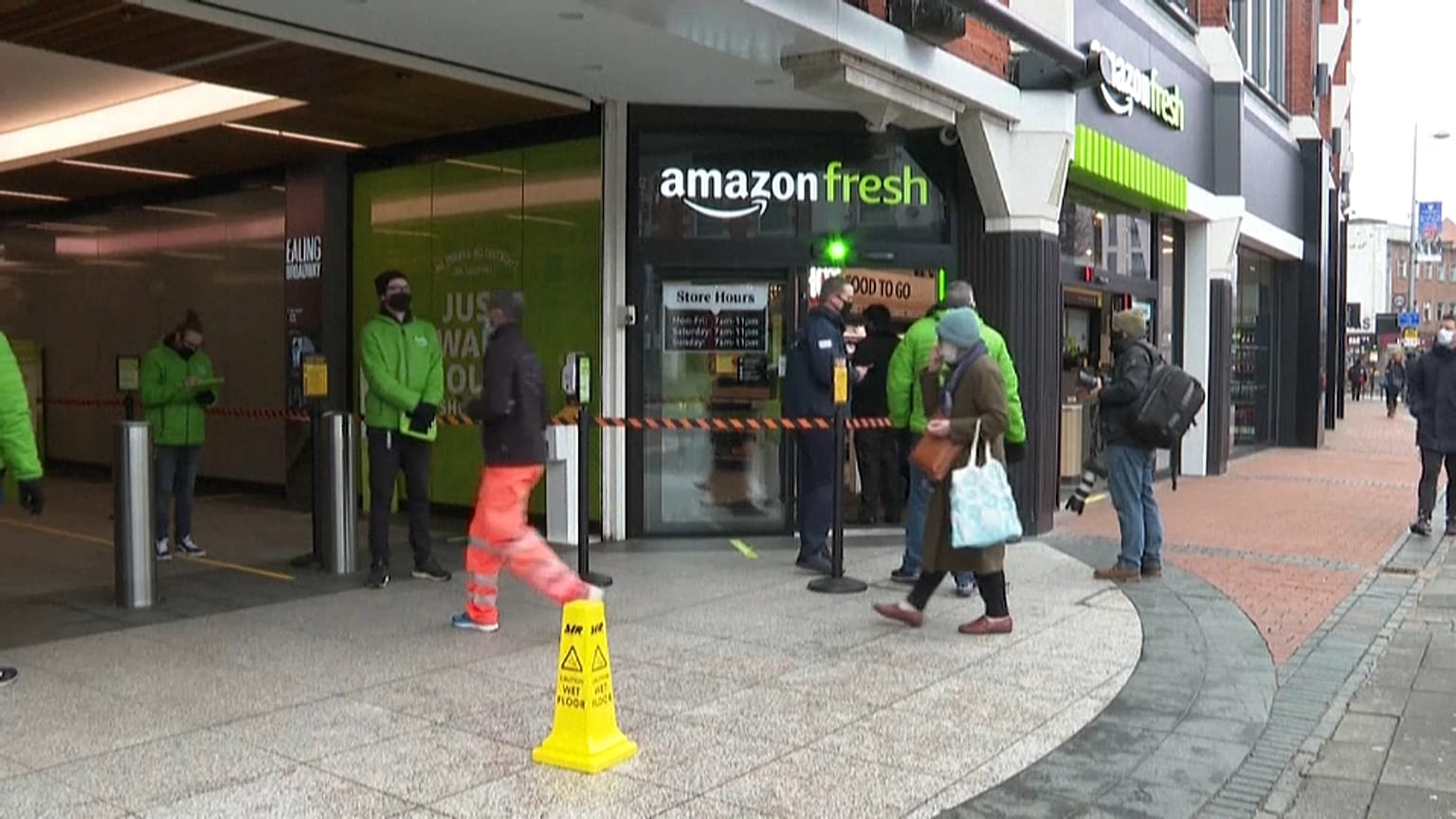 Il negozio "Amazon Fresh" di Londra.