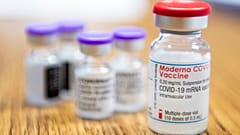 Newly arrived Moderna, right, and Pfizer-BioNTech vaccines against the new coronavirus are seen in Hungary.