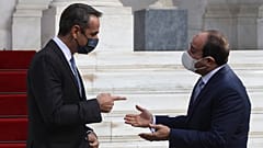  Yunanistan Başbakanı Kiryakos Miçotakis, Atina'da Mısır Cumhurbaşkanı Abdülfettah el Sisi'yi ağırladı. 11 Kasım 2020