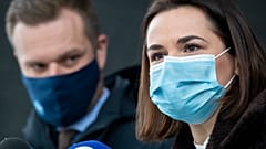 Габриэлюс Ландсбергис и Светлана Тихановская