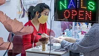 Nagelstudio in Brüssel: In Belgien wurde bereits die zweite Öffnungsphase eingeläutet. 