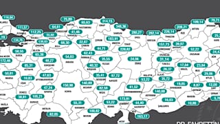 Haftalık 100 bin kişiye düşen Covid vakaları açıklandı