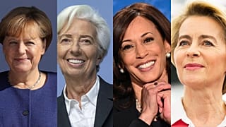 Merkel, Lagarde, Harris, von der Leyen