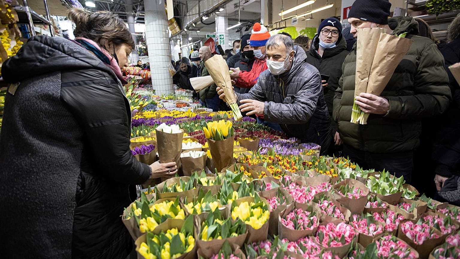 Цветочный рынок в Москве
