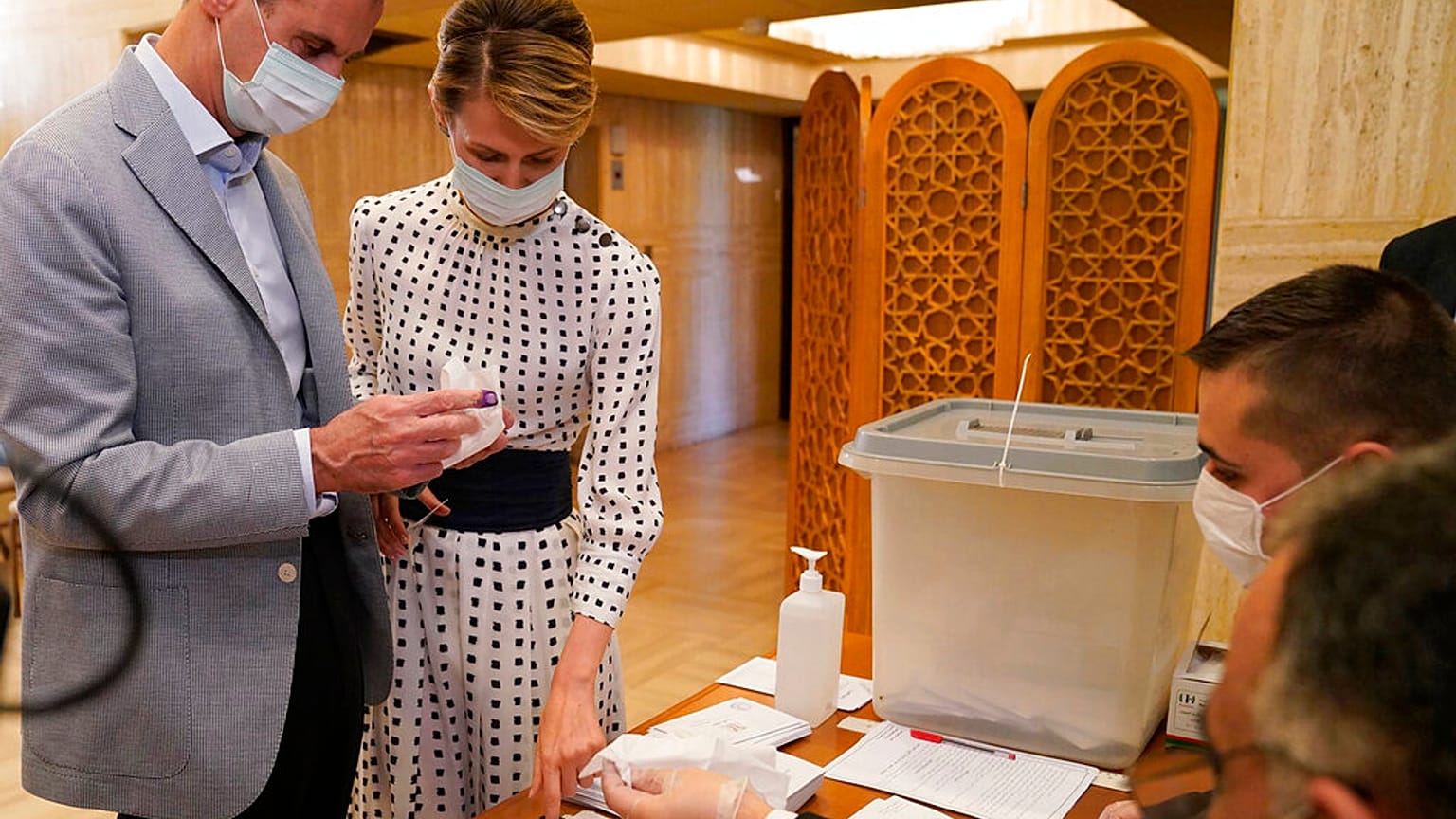 Bashar Assad und seine Frau Asma im Juli 2020