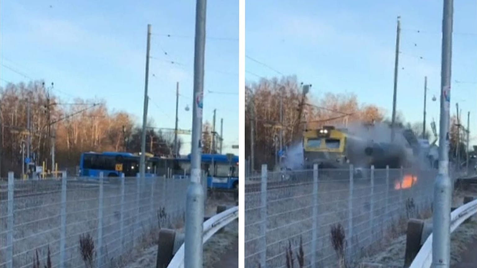 Only three passengers suffered minor injuries in the incident.