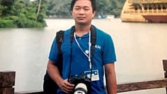 FILE: This undated family photo provided on Wednesday, March 3, 2021 shows Associated Press journalist Thein Zaw in Yangon, Myanmar.