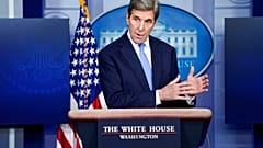 FILE - In this Jan. 27, 2021, file photo, Special Presidential Envoy for Climate John Kerry speaks during a press briefing at the White House in Washington.