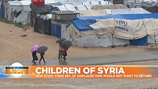 People in UN refugee camp in Syria