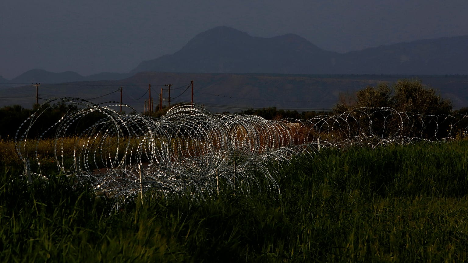 Cyprus Migrants Razor Wire
