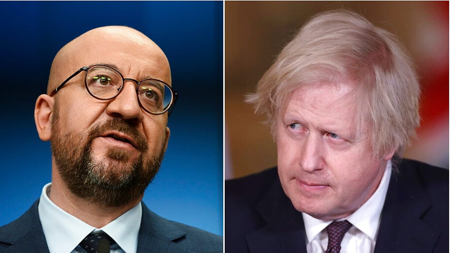 Charles Michel and Boris Johnson