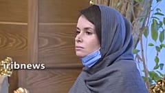صورة للأستاذة الجامعية الأسترالية كايلي مور غيلبرت من مقطع بثه التلفزيون الإيراني الرسمي في الخامس والعشرين من شهر تشرين الثاني/نوفمبر 2020
