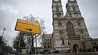 Centro de Vacinação em Londres, Reino Unido