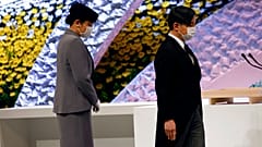 L'Imperatore Naruhito e l'Imperatrice Masako.