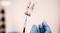 The AstraZeneca vaccine is prepared for administering at Region Hovedstaden's Vaccine Centre in Copenhagen, Denmark, Thursday Feb. 11, 2021. 