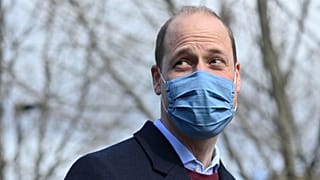 Britain's Prince William, with Kate, Duchess of Cambridge, visits School21, a school in east London, Thursday March 11, 2021. (Justin Tallis/Pool via AP)