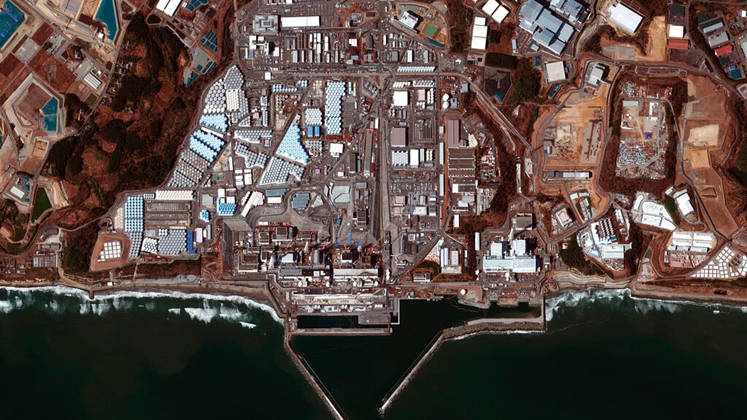 Satellitenaufnahme von Fukushiùa