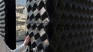 Hollanda'da 3 boyut basım teknolojisi ile inşa edilmiş bir duvar (arşiv)