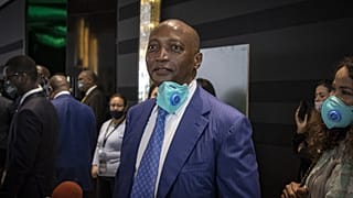 Patrice Motsepe à Rabat, au Maroc, le 12 mars 2021