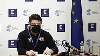 Ο υφυπουργός Πολιτικής Προστασίας, Νίκος Χαρδαλιάς στην καθιερωμένη ενημέρωση για την εξέλιξη της πανδημίας στην Ελλάδα, στο υπουργείο Υγείας