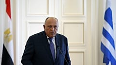 Ο υπουργός Εξωτερικών της Αιγύπτου Σάμεχ Σούκρι. 
