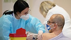 Eine Impfung gegen das Coronavirus in Italien