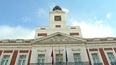 Presidencia de la comunidad de Madrid en la Puerta del Sol