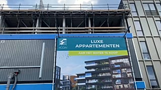 Una vivienda en construcción en los Países Bajos