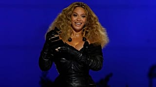 Beyonce accepts the award for best R&B performance for "Black Parade" at the 63rd annual Grammy Awards at the Los Angeles Convention Center on Sunday, March 14, 2021.