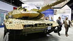 Alman yapımı bir Leopard tankı.
