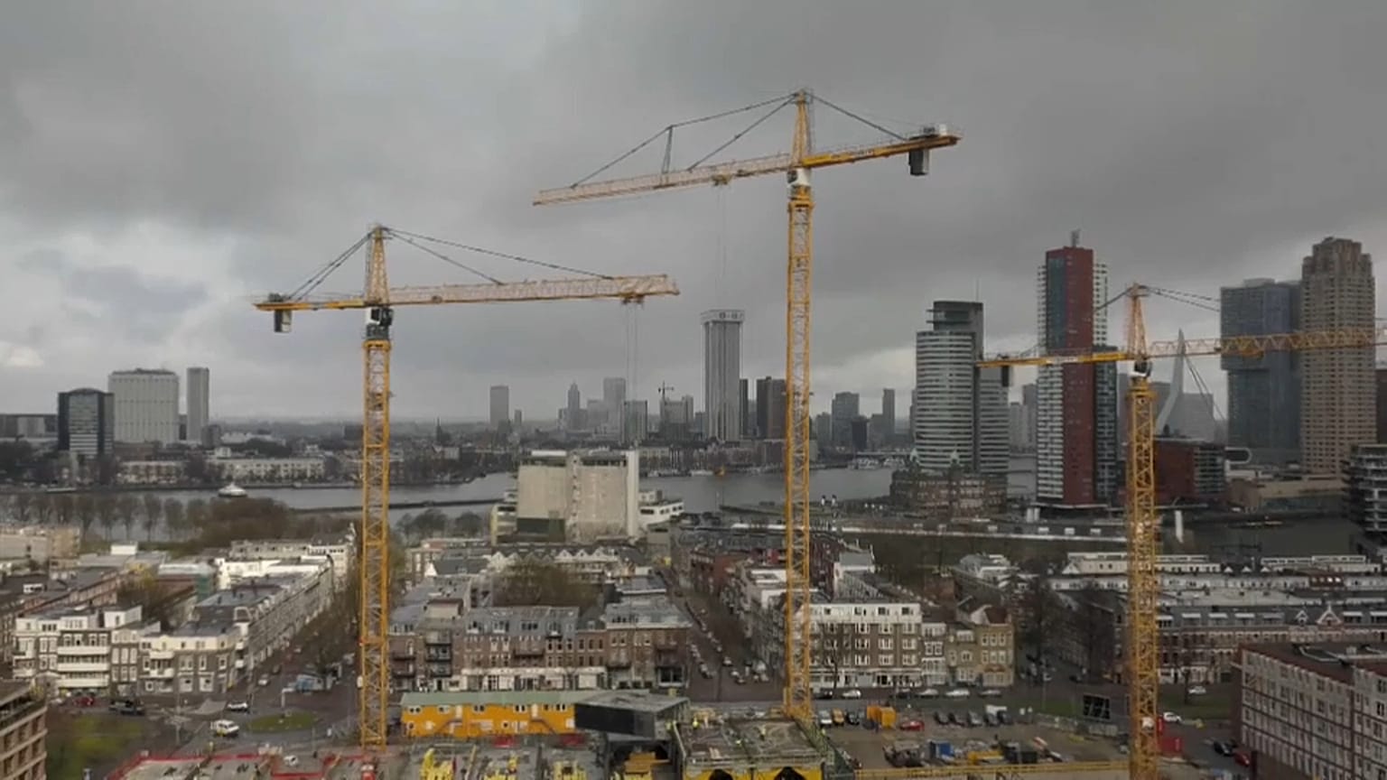 Construction in Rotterdam, the Netherlands. 