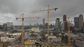 Construction in Rotterdam, the Netherlands. 