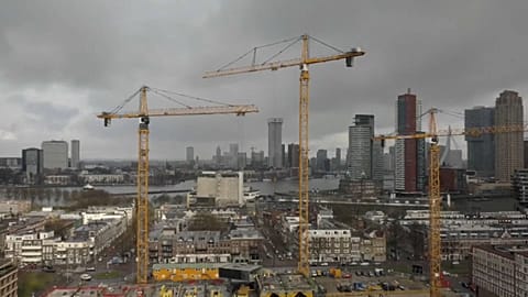 Construction in Rotterdam, the Netherlands. 