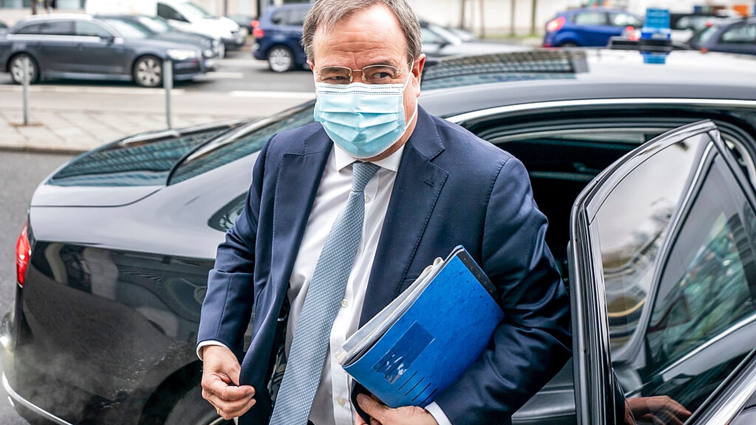 Armin Laschet vor der CDU-Parteizentrale in Berlin am 15. März 2021