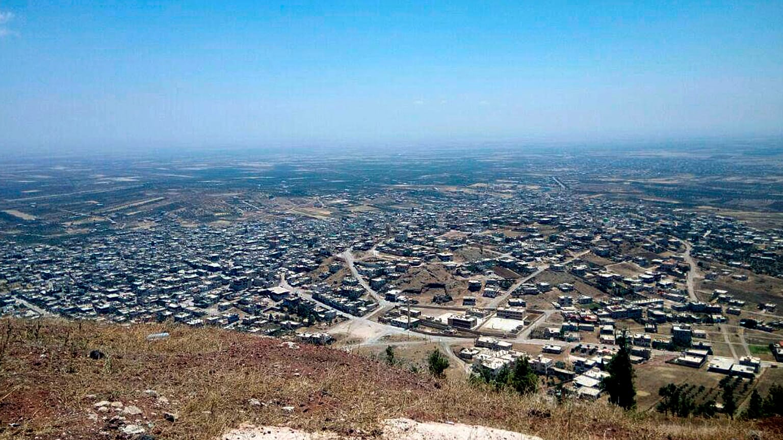 تل الحارة في جنوب غرب محافظة درعا في سوريا.