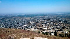 تل الحارة في جنوب غرب محافظة درعا في سوريا.
