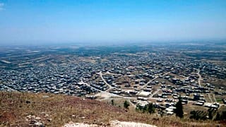 تل الحارة في جنوب غرب محافظة درعا في سوريا.