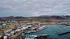 Blick auf Grindavik