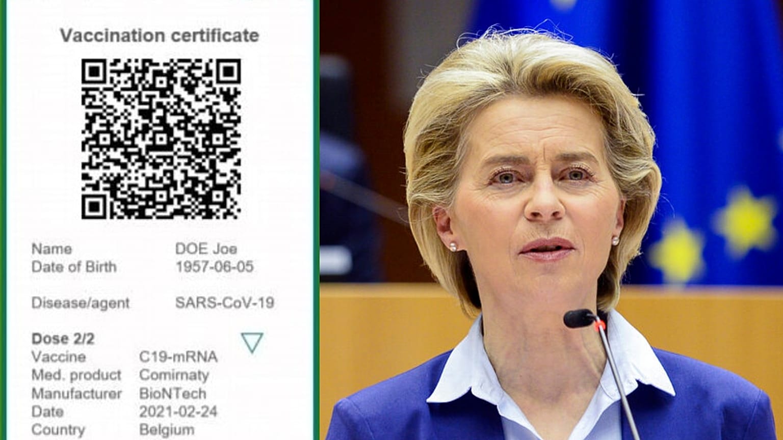 Ursula Von der Leyen will lead the charge on EU's new Green Pass proposal