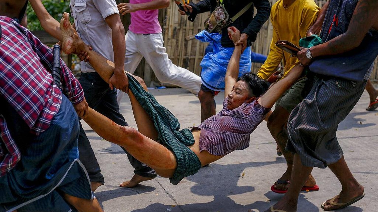Myanmar protests and POPe