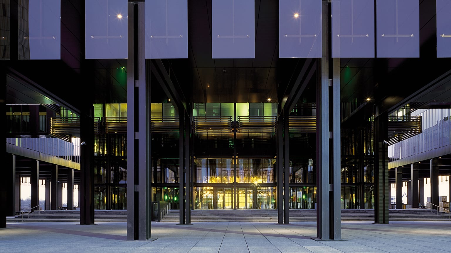 The principal entrance to the main Court building 